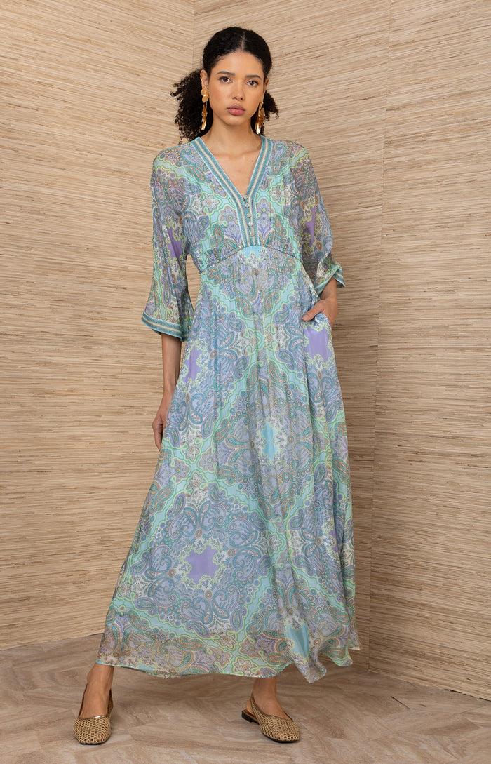 hale bob Emerie Chiffon Maxi Dress