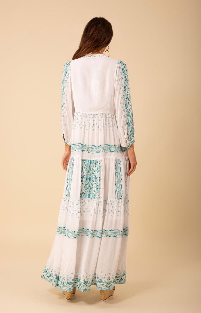 Hale Bob Emery Embroidered Maxi Dress