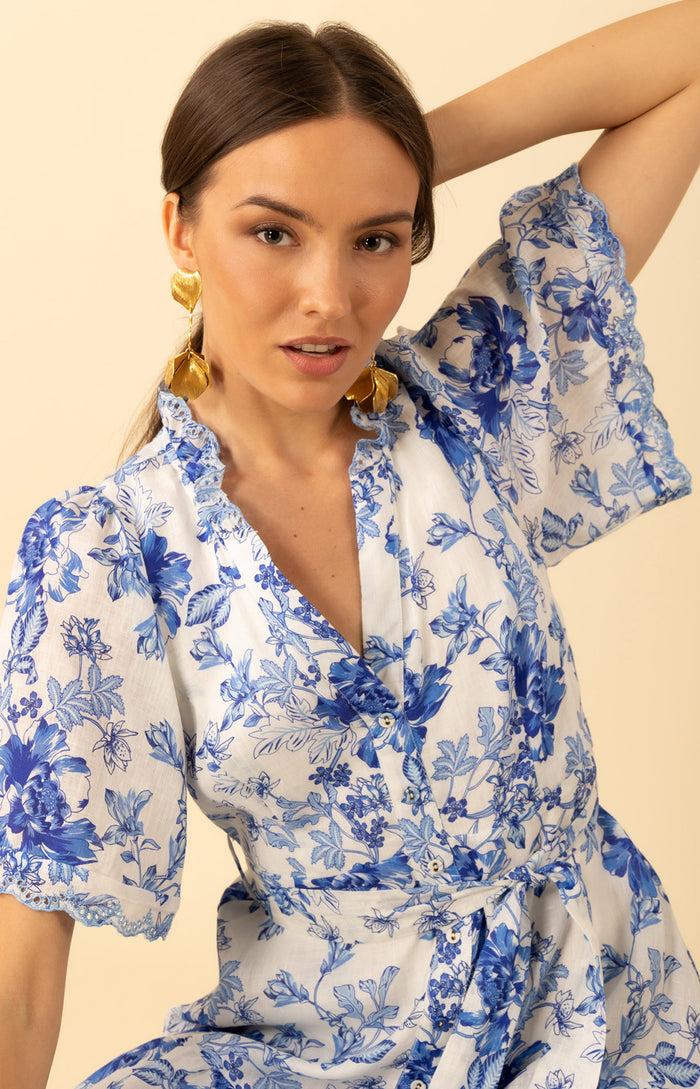 Hale Bob Emmalyn Linen Maxi Dress