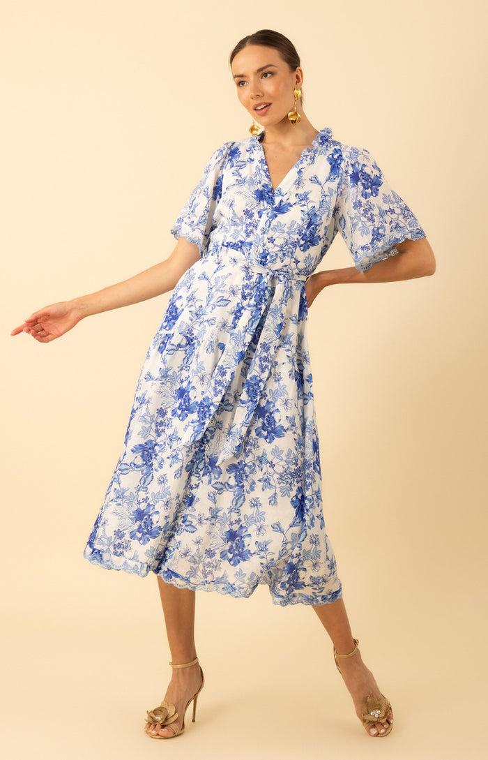 hale bob Emmalyn Linen Maxi Dress