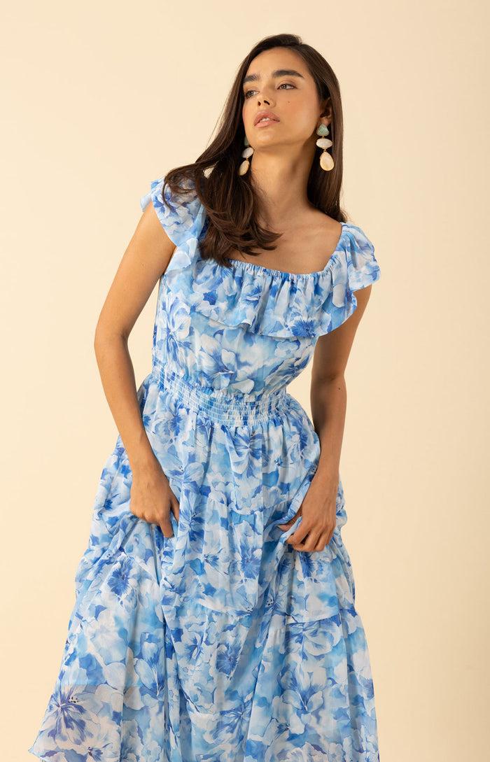 Hale Bob Estelle Chiffon Dress