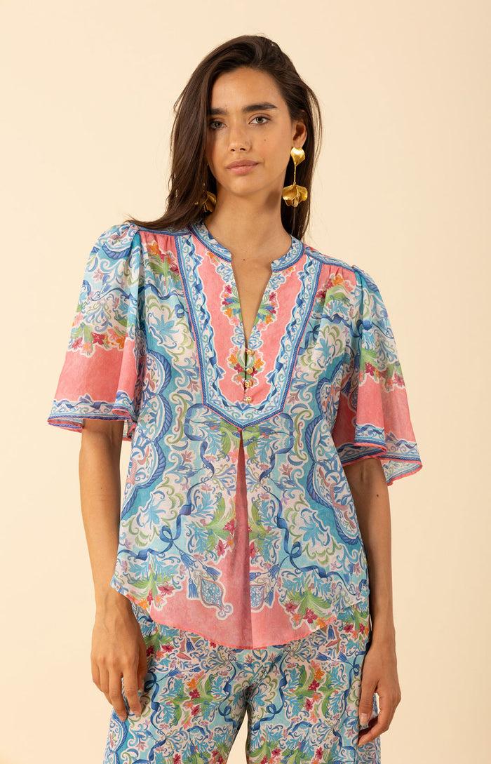 hale bob Estrella Voile Cotton Top