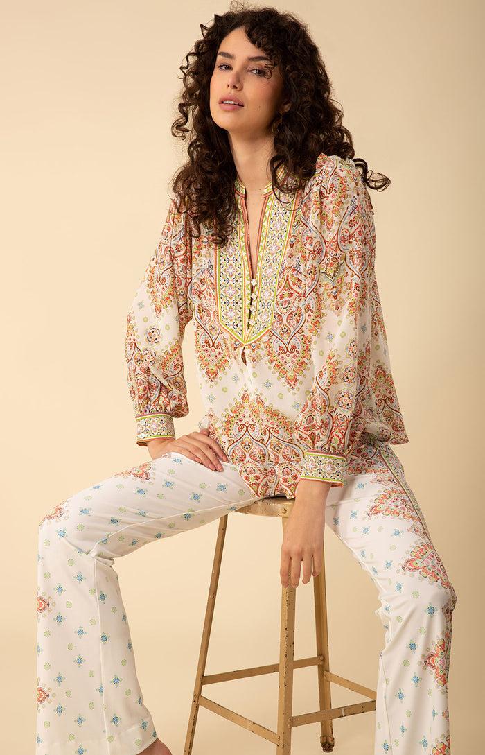 Hale Bob Evangeline Silk Top