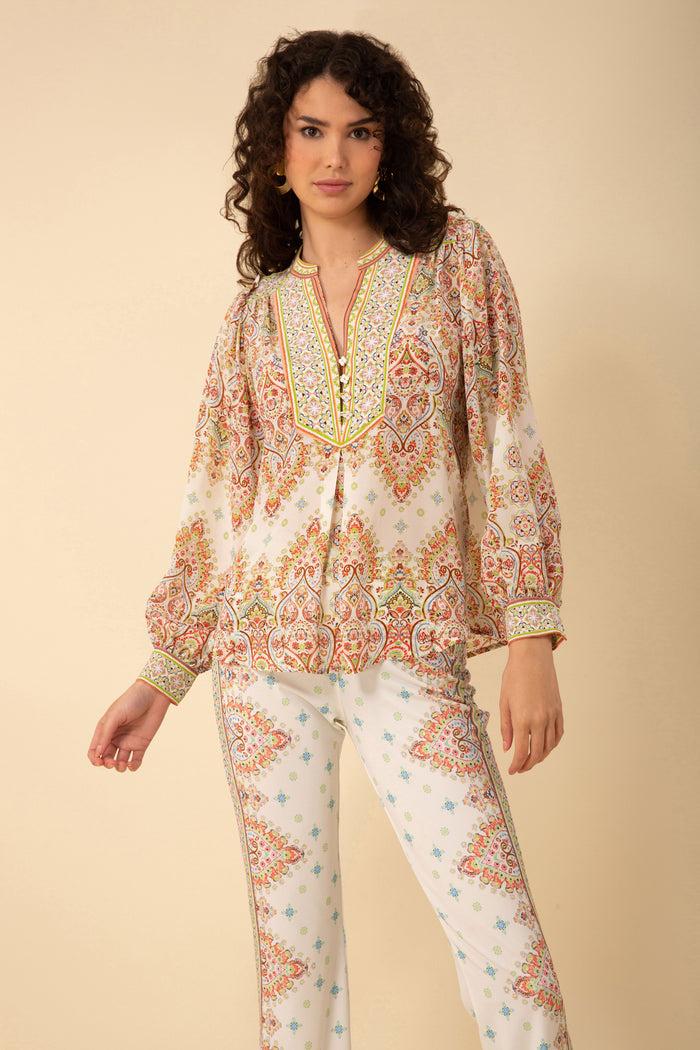 Hale Bob Evangeline Silk Top