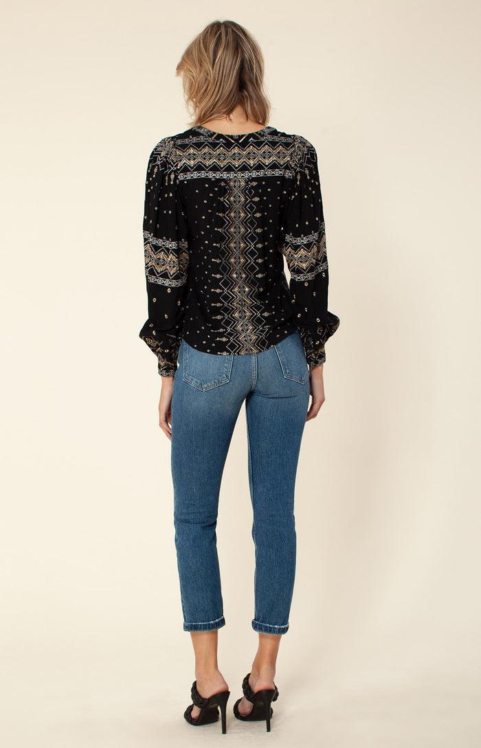 Hale Bob Evelyn Embroidered Top