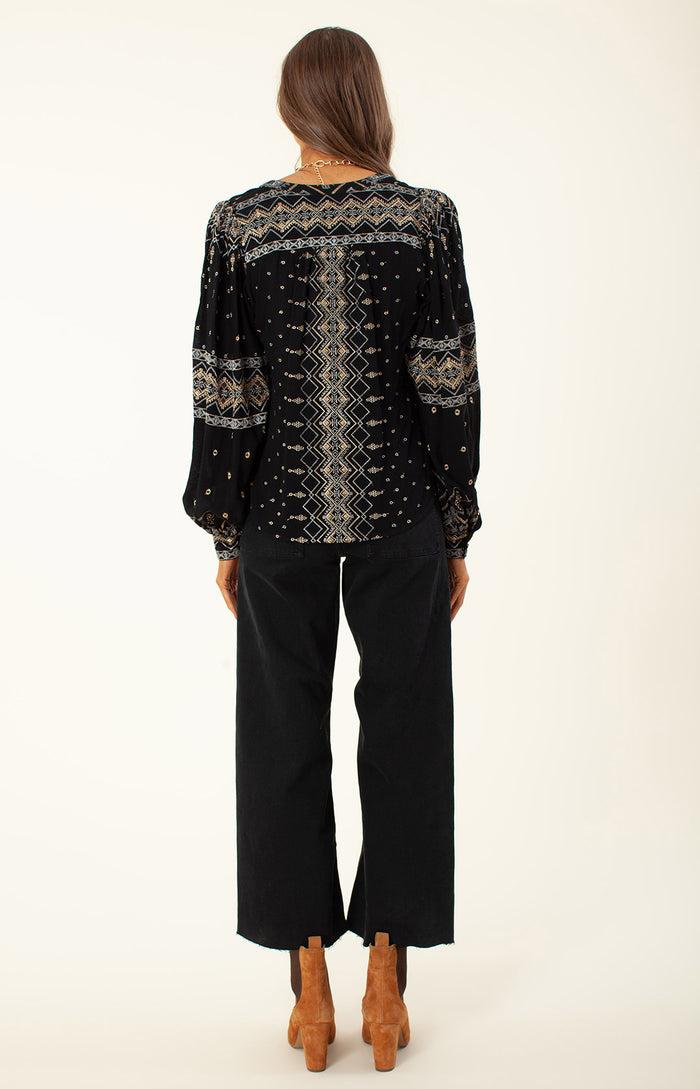 Hale Bob Evelyn Embroidered Top