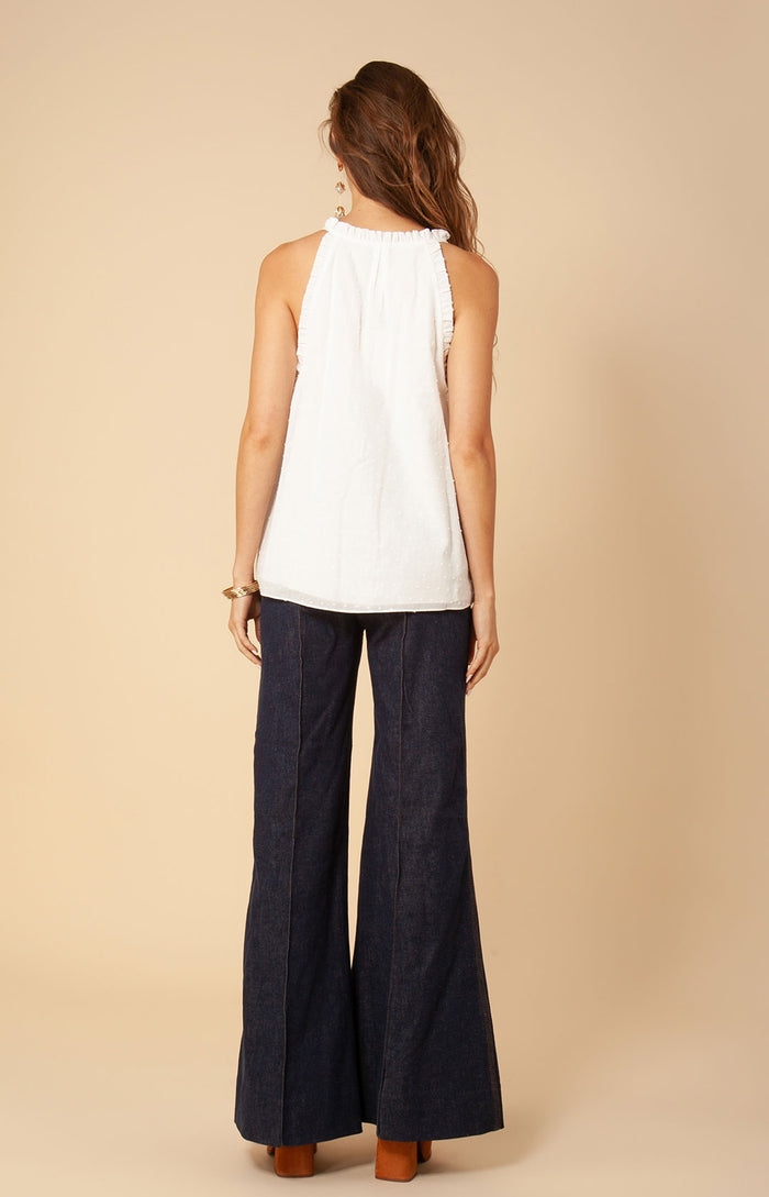 Hale Bob Evian Embroidered Halter Top