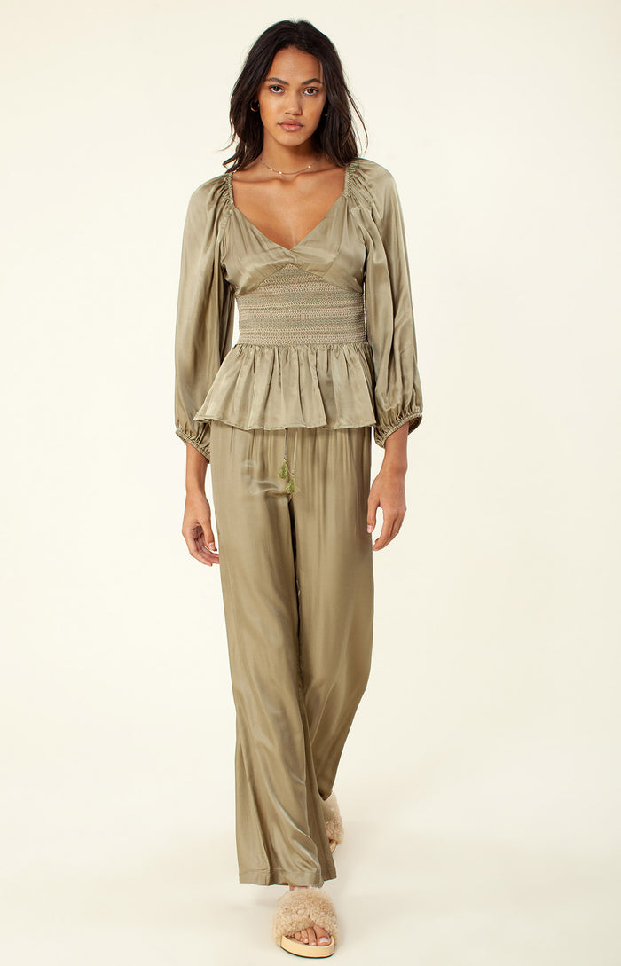 Hale Bob Faena Solid Silk Pant