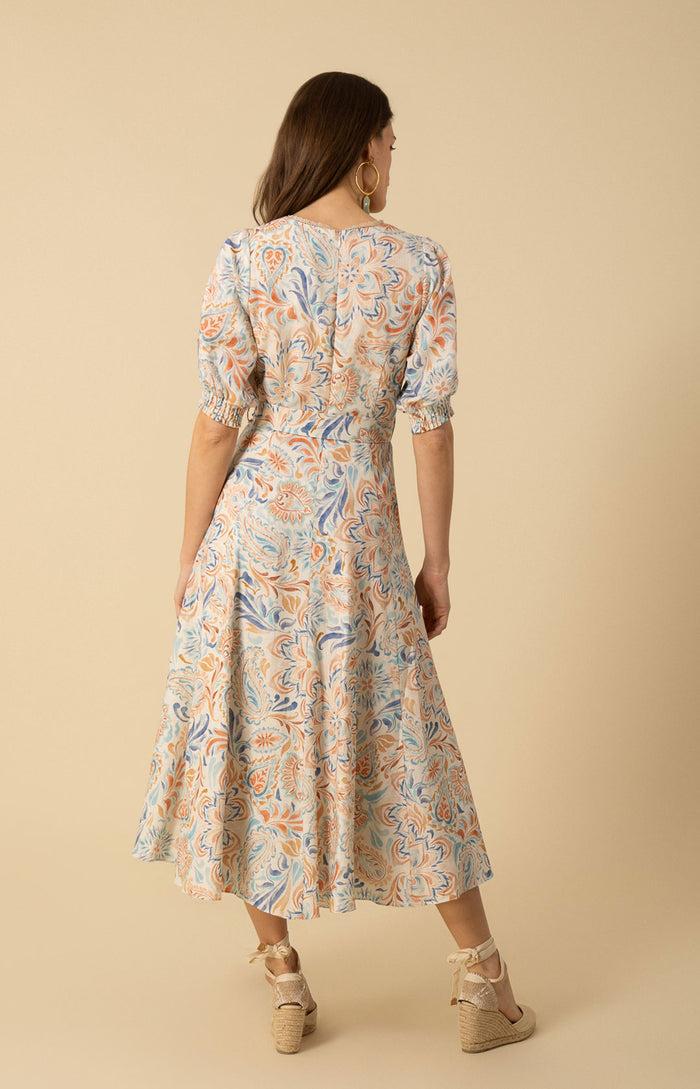 Hale Bob Faye Linen Maxi Dress