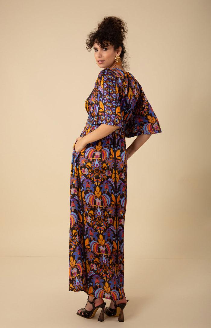 Hale Bob Felicity Charmeuse Maxi Dress