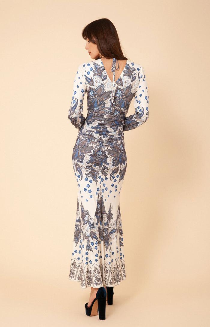 Hale Bob Floria Shirred Jersey Dress