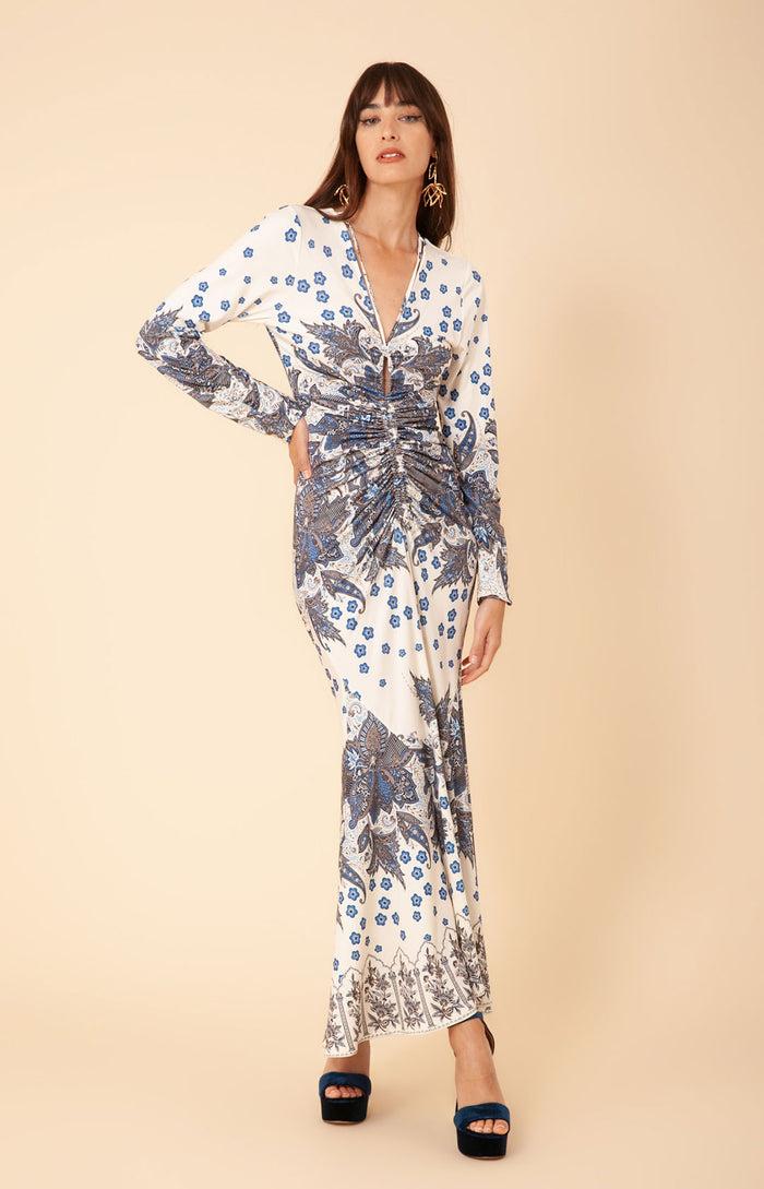 hale bob Floria Shirred Jersey Dress