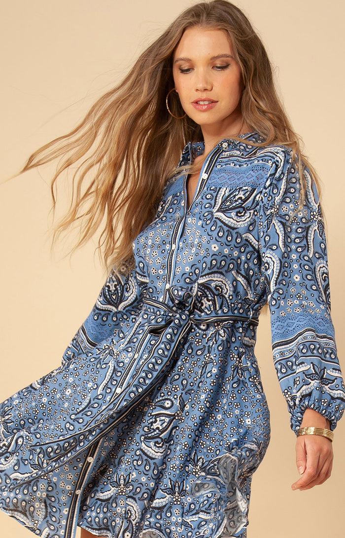 hale bob Floriana Linen Dress