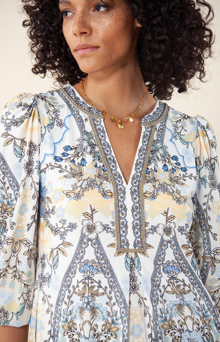 Hale Bob Freja Jersey Dress Beaded