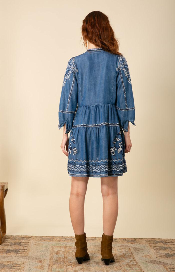 Hale Bob Gabriela Chambray Dress