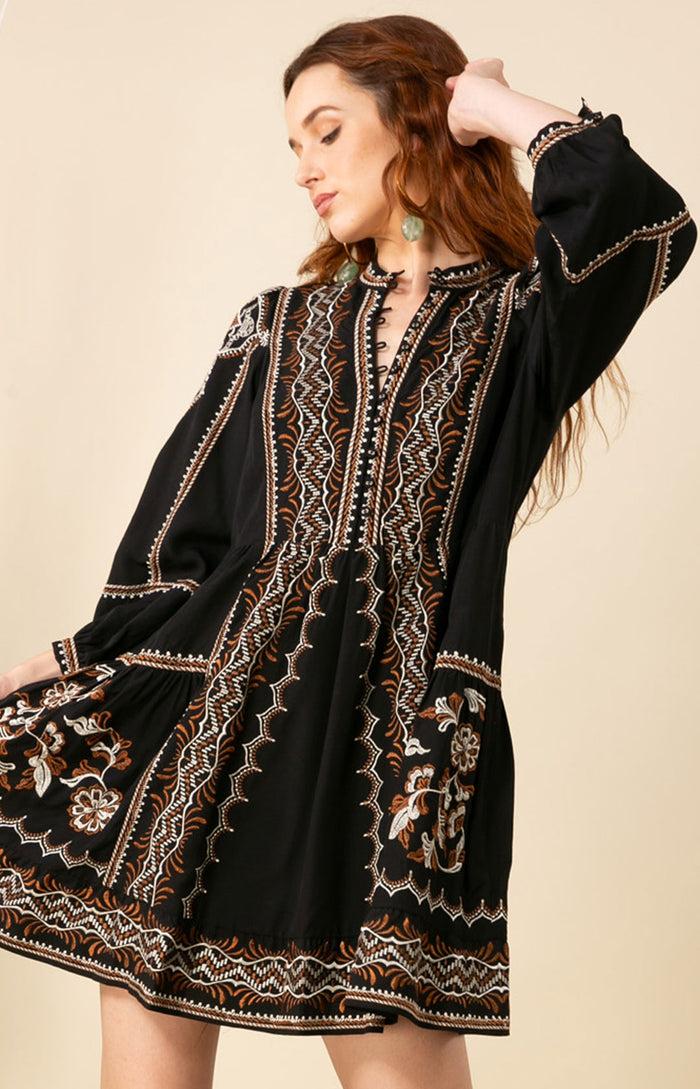 Hale Bob Gabriela Voile Dress