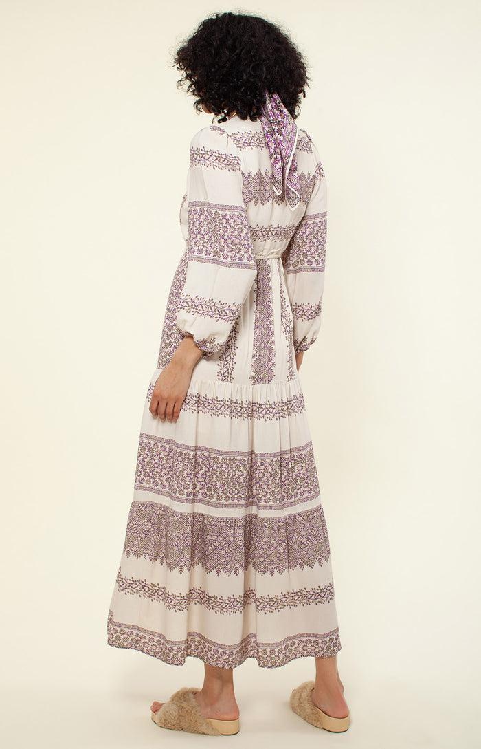 Hale Bob Gina Tiered Maxi Dress