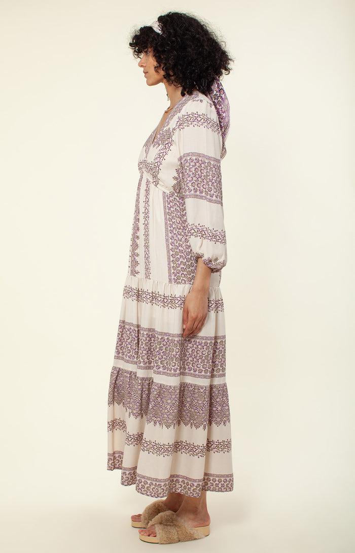 Hale Bob Gina Tiered Maxi Dress