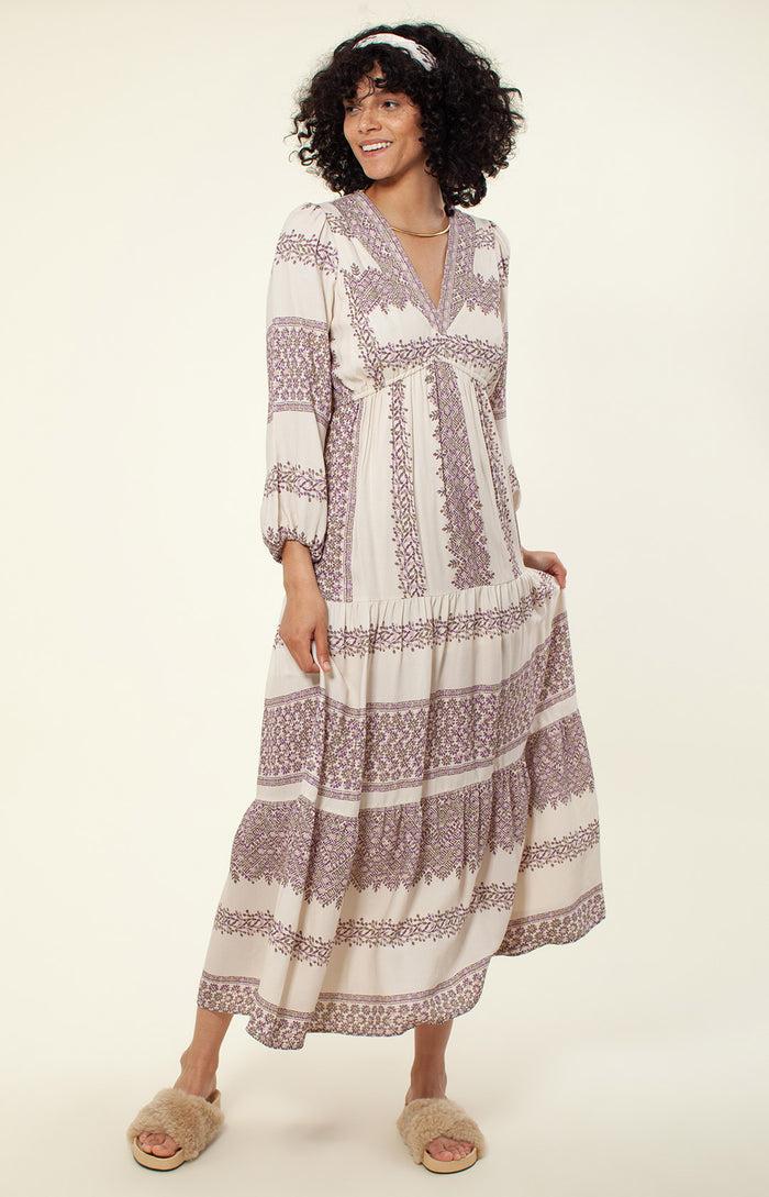 hale bob Gina Tiered Maxi Dress