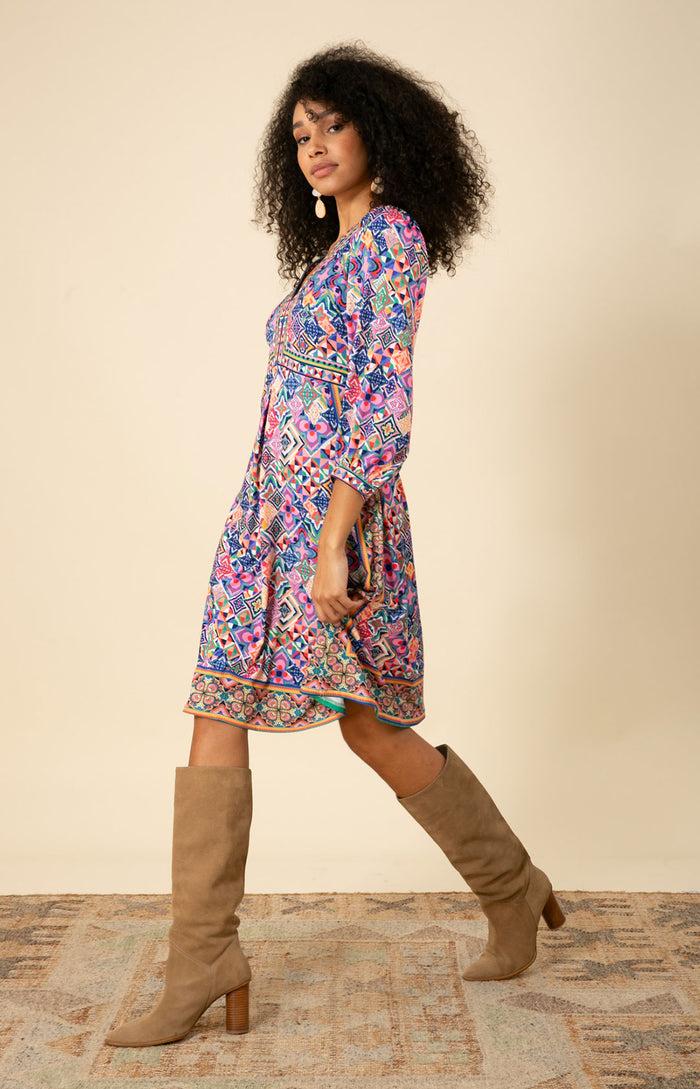 Hale Bob Gracelynn Jersey Dress Long