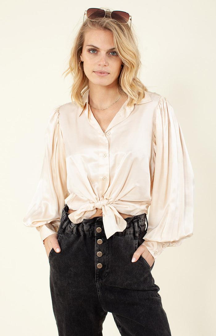 hale bob Haddie Solid Silk Top