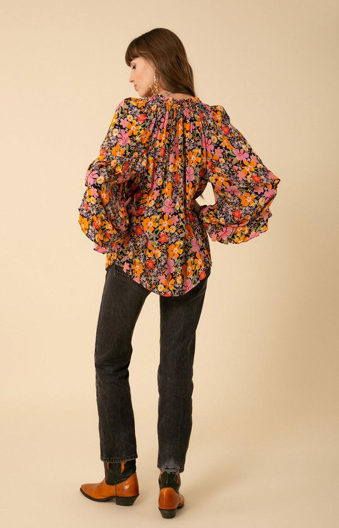 Hale Bob Hailee Lurex Ruffle Top