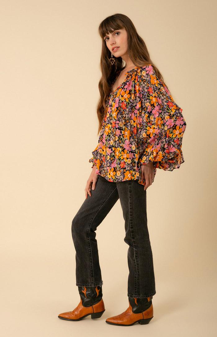 Hale Bob Hailee Lurex Ruffle Top