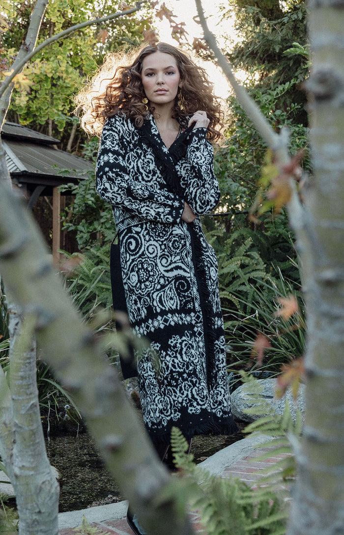 hale bob Haisley Wool Blend Jacquard Sweater Maxi