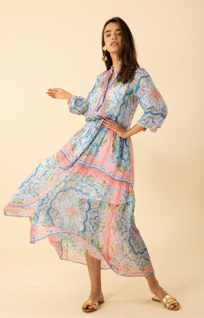 hale bob Halo Chiffon Maxi Dress
