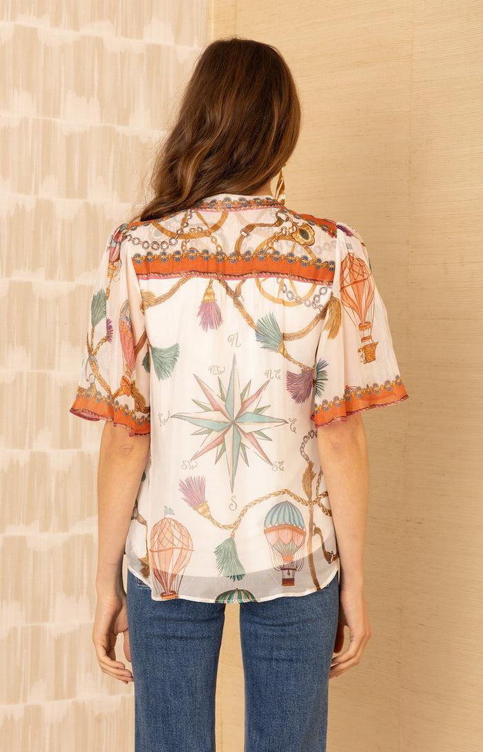 Hale Bob Hana Chiffon Top