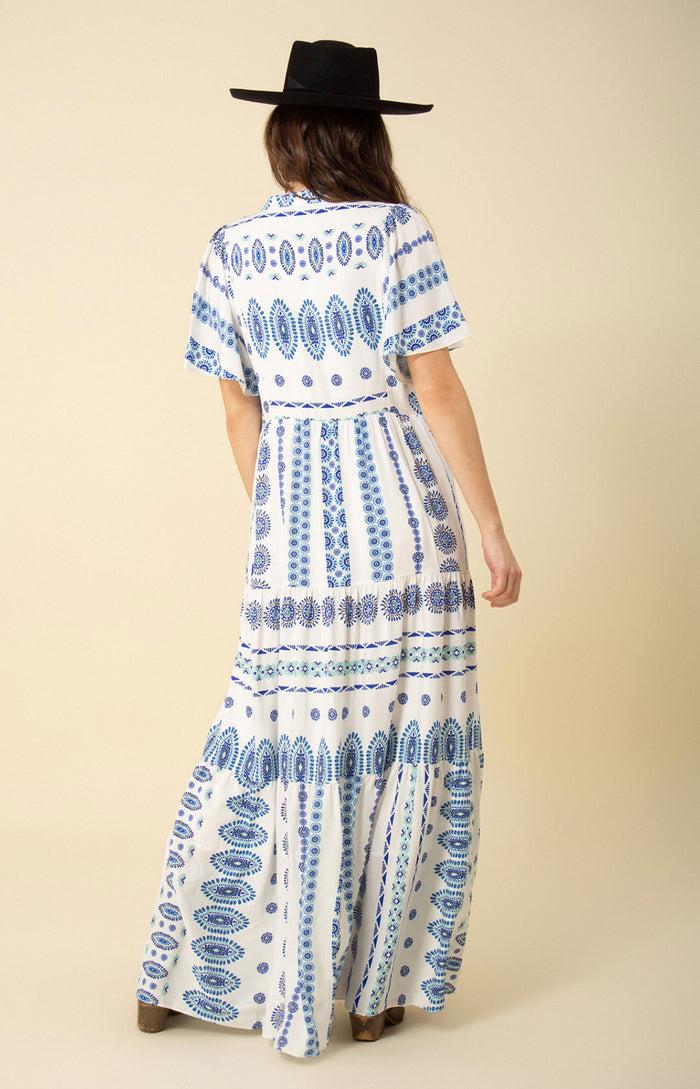 Hale Bob Hania Button Maxi Dress