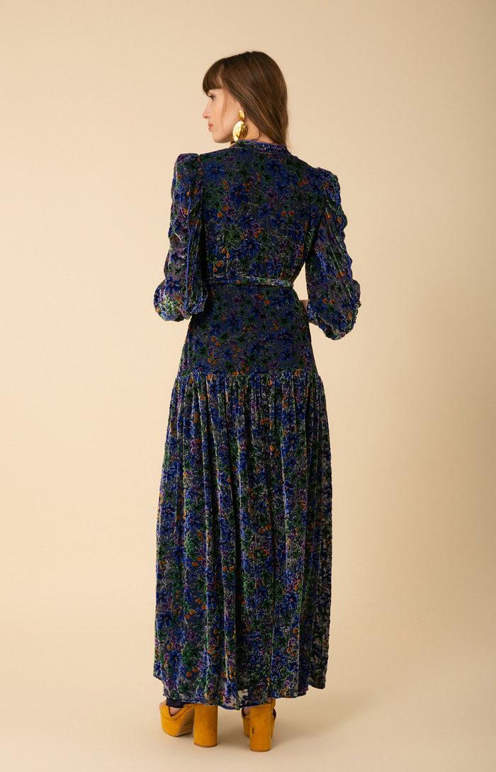 Hale Bob Heloise Velvet Burnout Maxi Dress