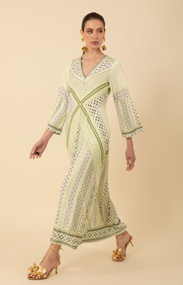 Hale Bob Henley Jersey Maxi Dress