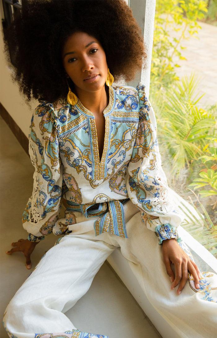 Hale Bob Ilaria Linen Top