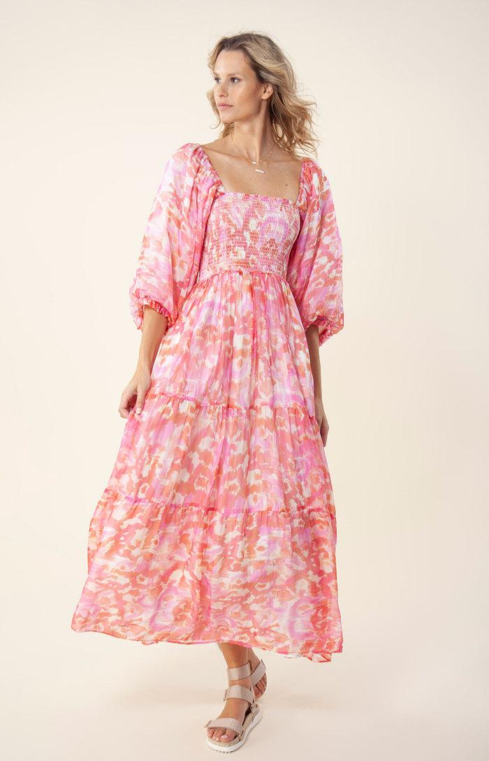 Hale Bob Ilona Chiffon Maxi Dress