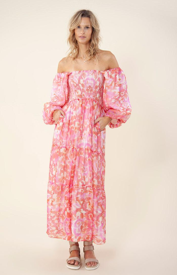 Hale Bob Ilona Chiffon Maxi Dress