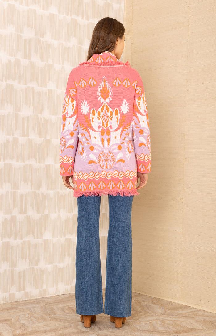 Hale Bob Irene Jacquard Wrap Sweater