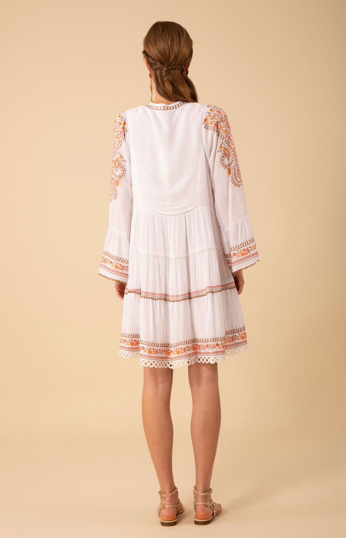 Hale Bob Isabel Embroidered Dress
