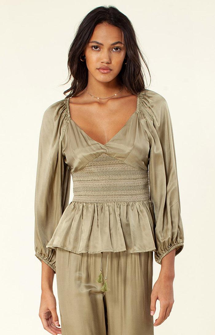 hale bob Isla Solid Silk Top
