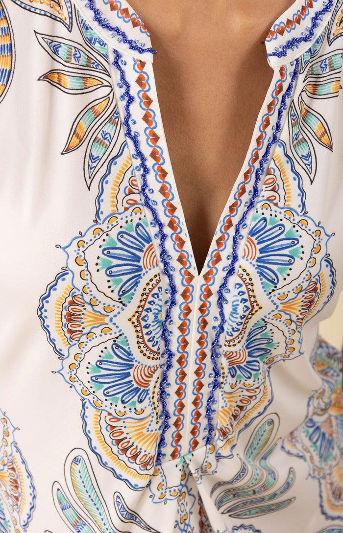 Hale Bob Jada Jersey Beaded Dress