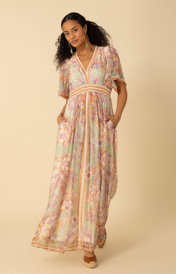 Hale Bob Jaliyah Chiffon Dress Maxi