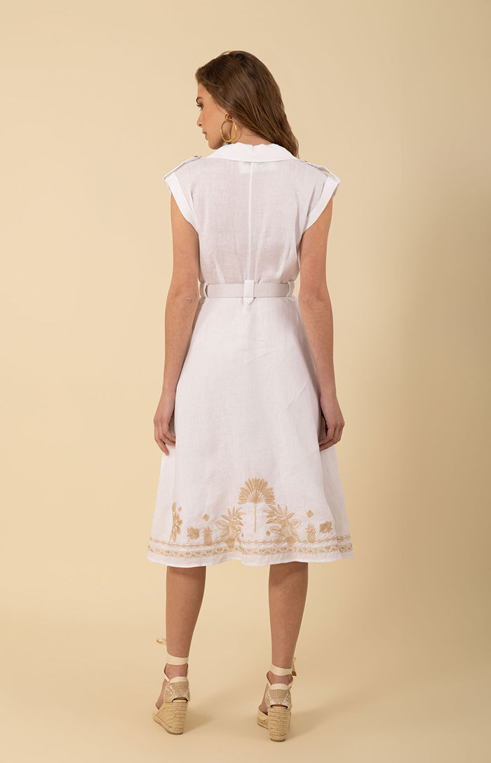 Hale Bob Jane Embroidered Midi Dress