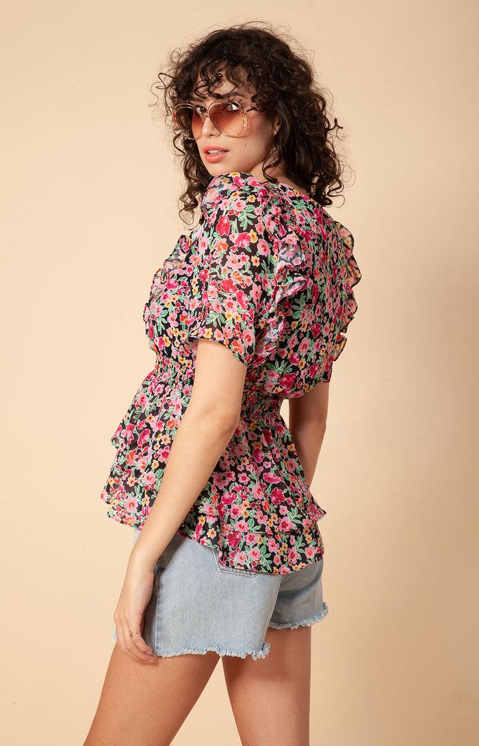 Hale Bob Janice Chiffon Top