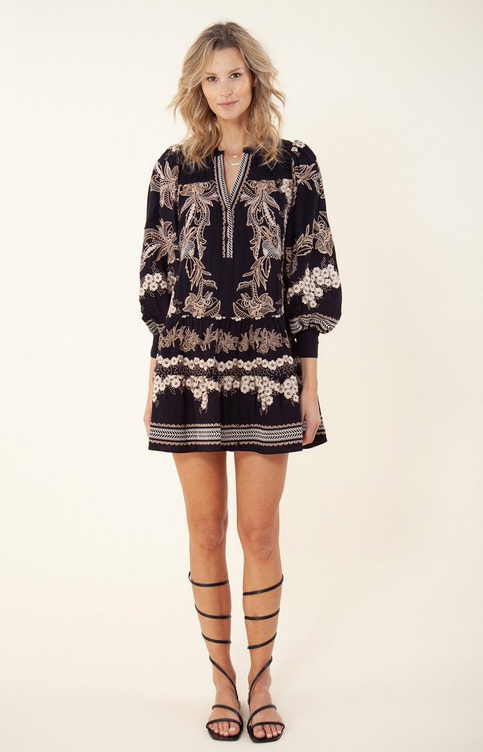 Hale Bob Janina Embroidered Dress