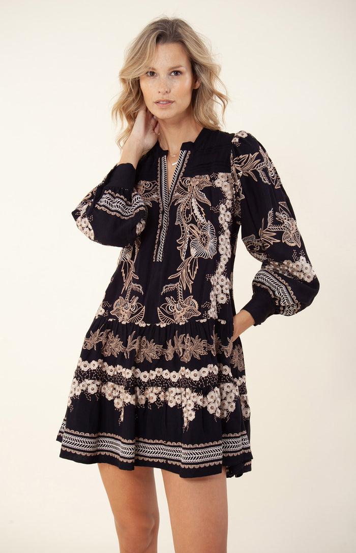 hale bob Janina Embroidered Dress