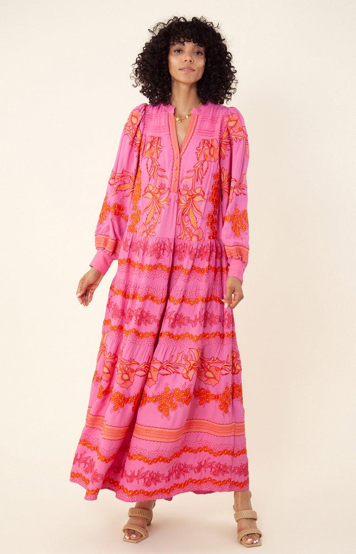 Hale Bob Janina Embroidered Maxi Dress