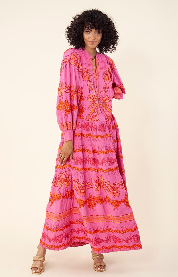 hale bob Janina Embroidered Maxi Dress