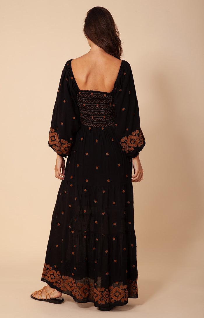 Hale Bob Jayden Embroidered Maxi Dress