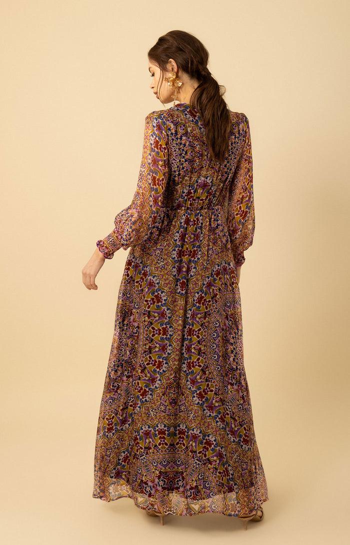 Hale Bob Jennifer Chiffon Maxi Dress
