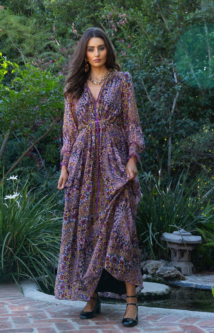 hale bob Jennifer Chiffon Maxi Dress